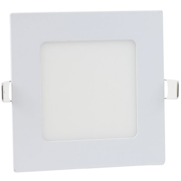 Luminaria-Plafon-LED-de-Embutir-6W-Quadrada-Branco-Quente-Ultra-LED-|-Cristallux®-1